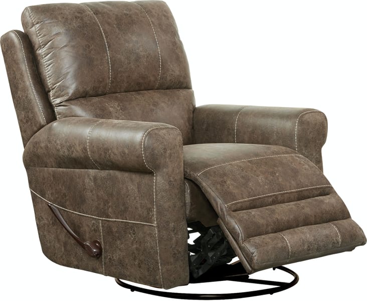 Catnapper Furniture Living Room Swivel Glider Recliner 47535-Ash