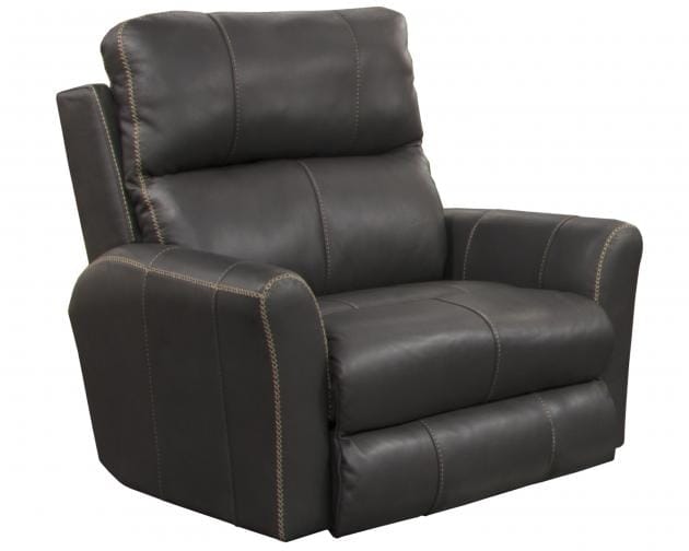 Catnapper Furniture Living Room Voice Power Headrest with Lumbar Power Lay Flat Recliner 8747507-Anthracite