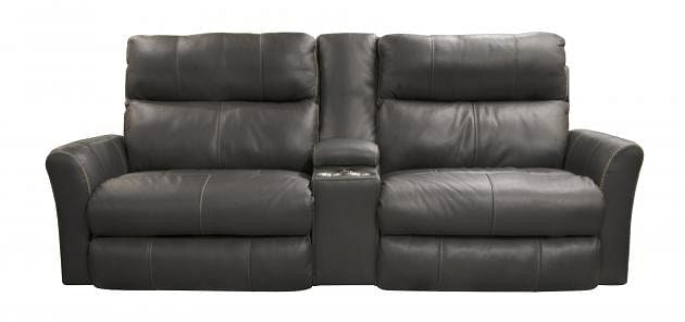 Catnapper Furniture Living Room Voice Power Headrest with Lumbar Power Lay Flat Recl Con Sofa (95) 874751-Anthracite
