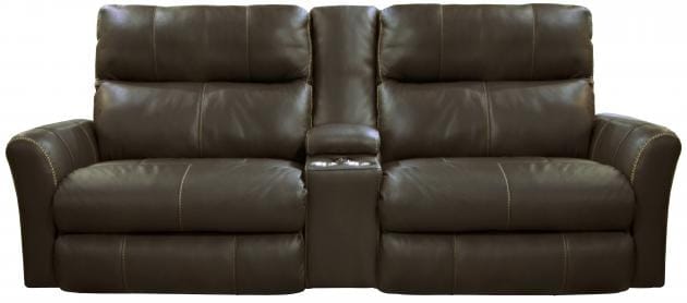 Catnapper Furniture Living Room Voice Power Headrest with Lumbar Power Lay Flat Recl Con Sofa (95) 874751-Coffee