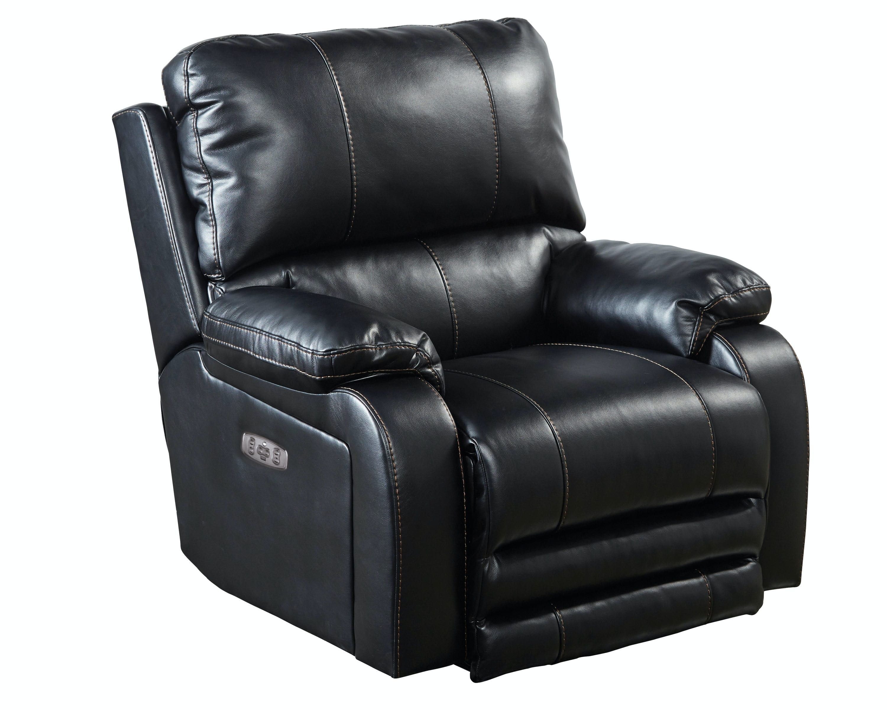 Catnapper Furniture Living Room Power Headrest with Lumbar Power Lay Flat Recliner 764762-7-Black