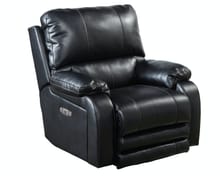 Catnapper Furniture Living Room Power Headrest with Lumbar Power Lay Flat Recliner 764762-7-Black