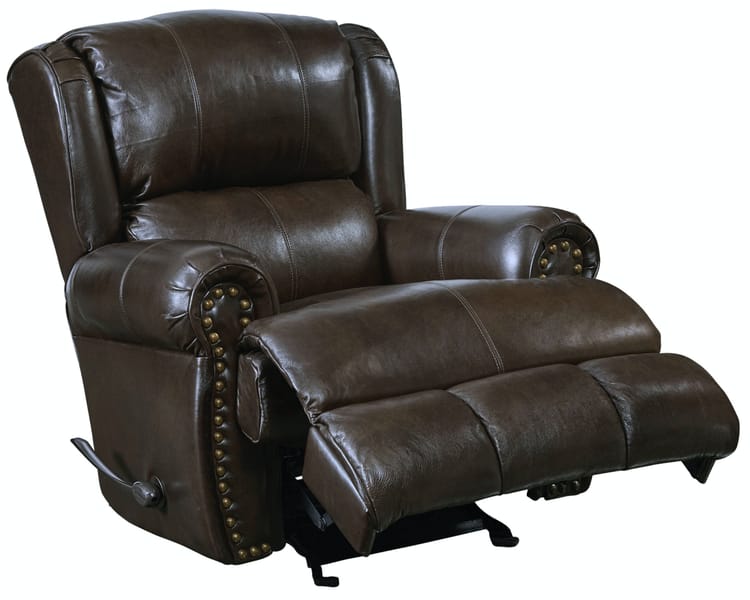 Catnapper Furniture Living Room Deluxe Glider Recliner 47636-Chocolate