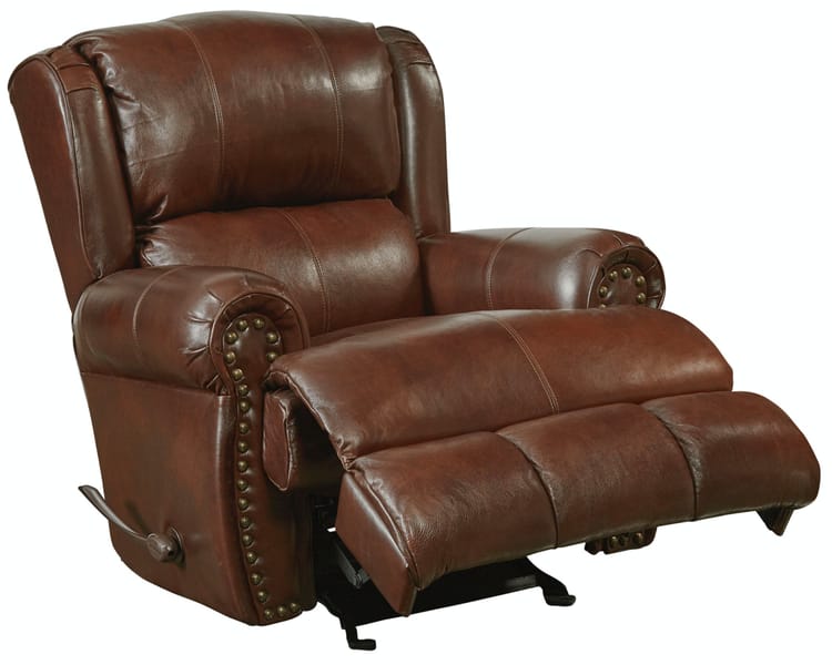 Catnapper Furniture Living Room Deluxe Glider Recliner 47636-Walnut