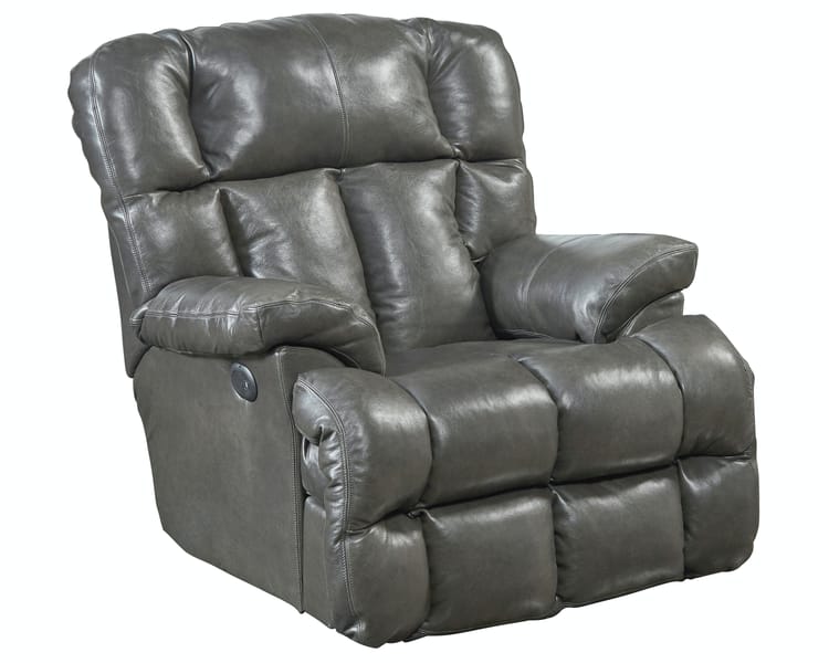 Catnapper Furniture Living Room Power Lay Flat Chaise Recliner 647647-Steel