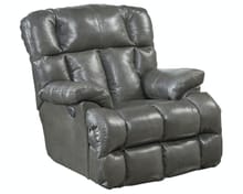 Catnapper Furniture Living Room Power Lay Flat Chaise Recliner 647647-Steel
