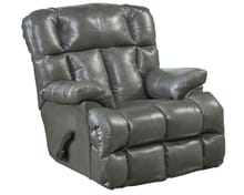 Catnapper Furniture Living Room Chaise Rocker Recliner 47642-Steel