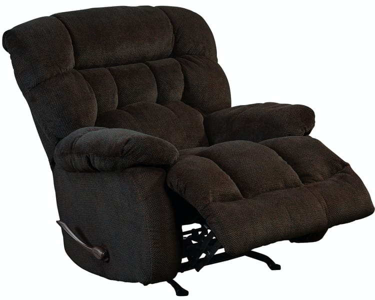 Catnapper Furniture Living Room Chaise Rocker Recliner 47652-Chocolate