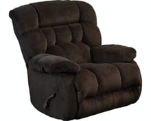 Catnapper Furniture Living Room Chaise Rocker Recliner 47652-Chocolate