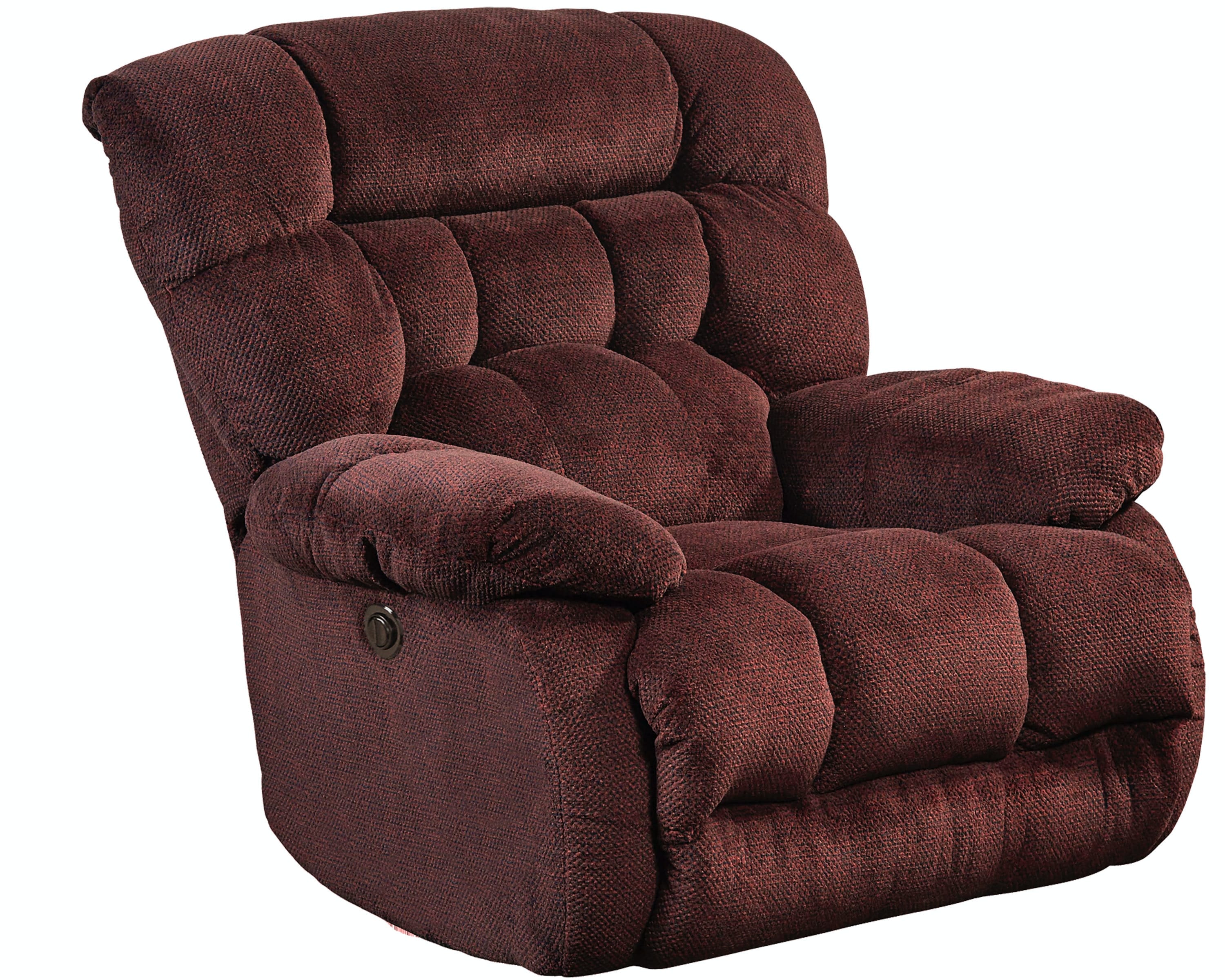 Catnapper Furniture Living Room Power Lay Flat Recliner 647657-Cranapple