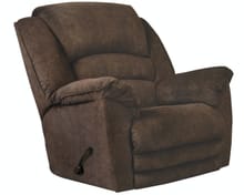 Catnapper Furniture Living Room Chaise Rocker Recliner 47752-Chocolate