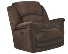 Catnapper Furniture Living Room Power Lay Flat Recliner 647757-Chocolate