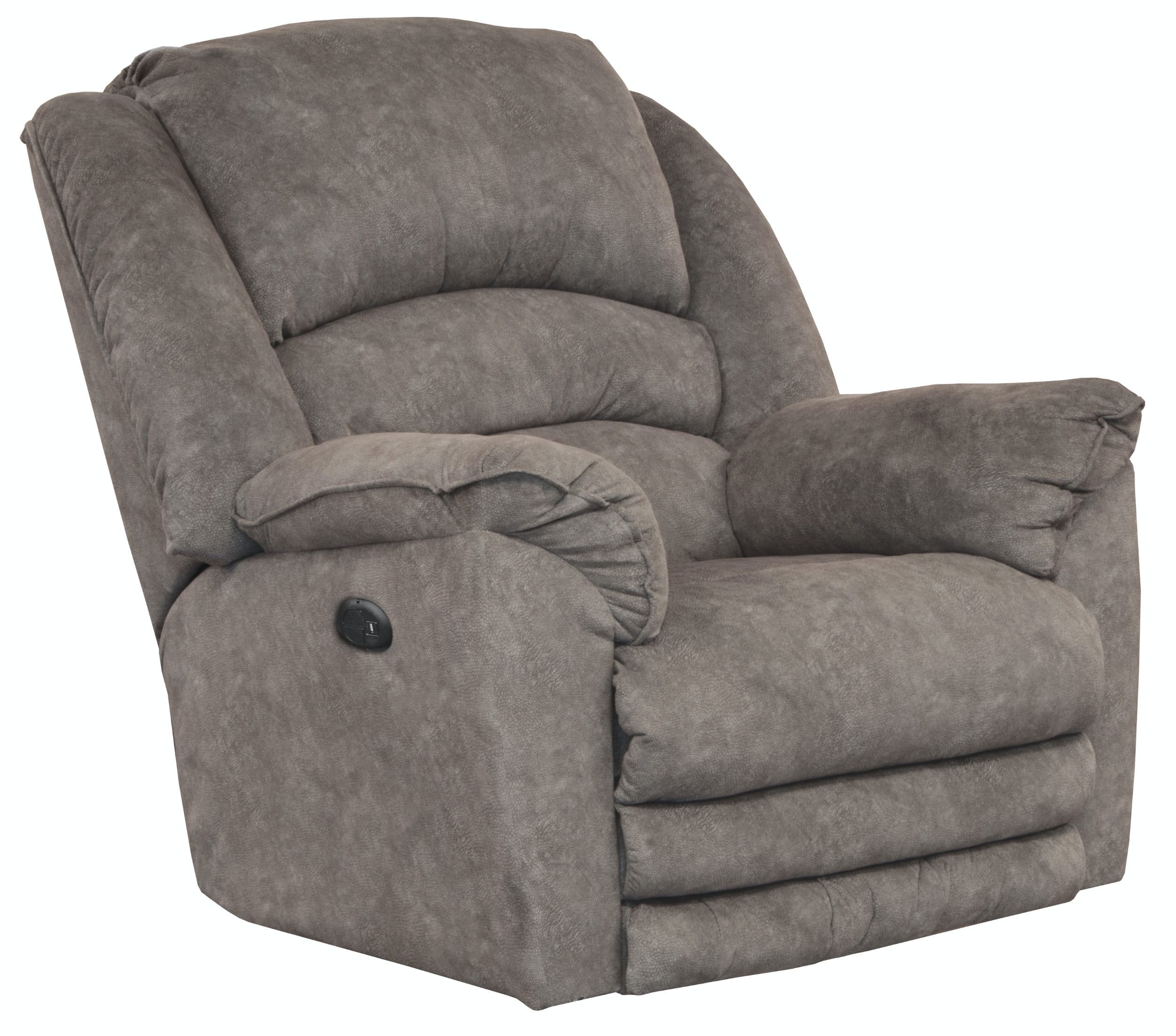 Catnapper Furniture Living Room Power Lay Flat Recliner 647757-Steel