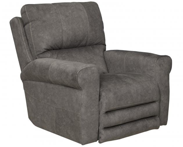 Catnapper Furniture Living Room Voice Power Headrest/Lumbar Power Lay Flat Recliner 8747867-Graphite