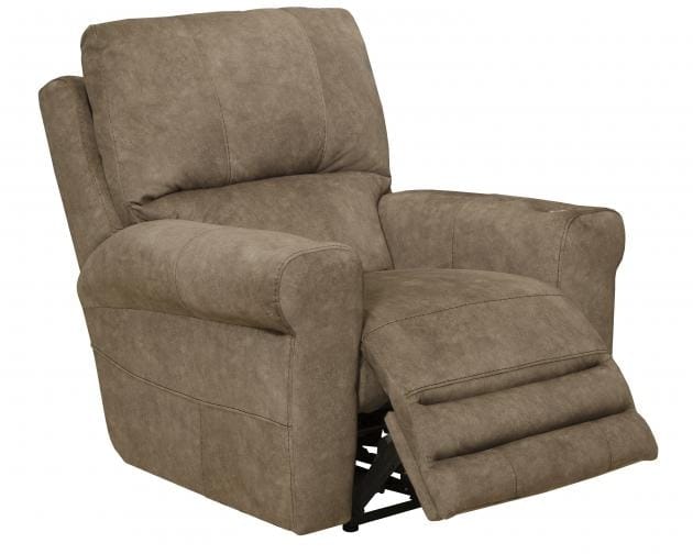 Catnapper Furniture Living Room Voice Power Headrest/Lumbar Power Lay Flat Recliner 8747867-Portabella