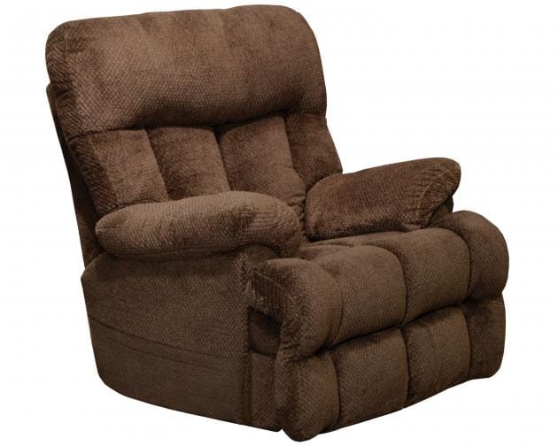 Catnapper Furniture Living Room Power Headrest/Lumbar Power Lay Flat Recliner with Heat and Massage 764788-7-Chocolate