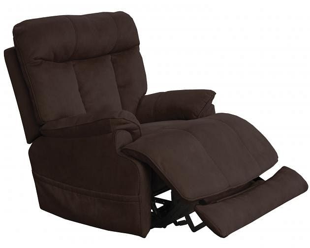 Catnapper Furniture Living Room Power Headrest/Lumbar Power Lay Flat Rec with Heat and Msg and Ext Ott 764789-7