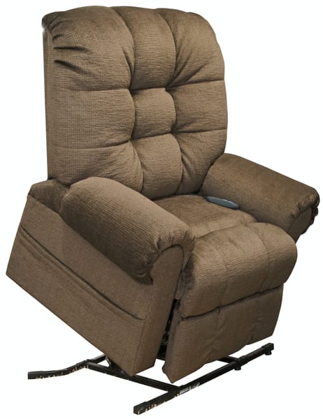 Catnapper Furniture Living Room Powr Lift Chaise Recliner 4827-Truffle