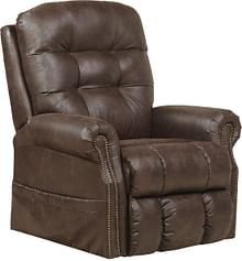 Catnapper Furniture Living Room Power Lift Lay Flat Recliner with Heat and Massage 4857-Sable