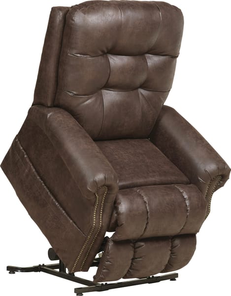 Catnapper Furniture Living Room Power Lift Lay Flat Recliner with Heat and Massage 4857-Sable