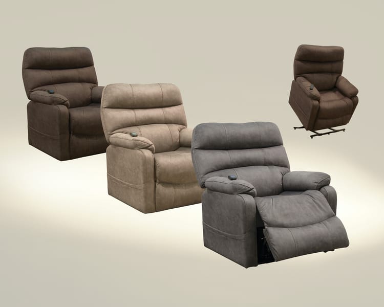 Catnapper Furniture Living Room Power Lift Recliner 4864-Graphite