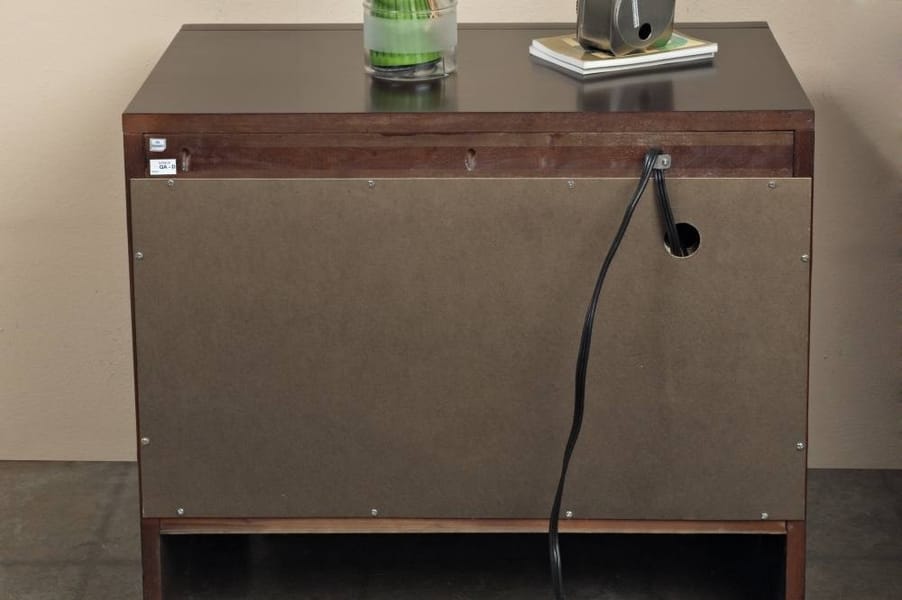 Modus Bedroom Element Charging Station Nightstand In Chocolate Brown 4G2281P