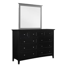 Modus Bedroom Paragon Eight Drawer Dresser In Black 4N0282