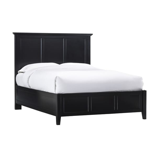 Modus Bedroom Paragon Wood Panel Bed In Black 4N02L4