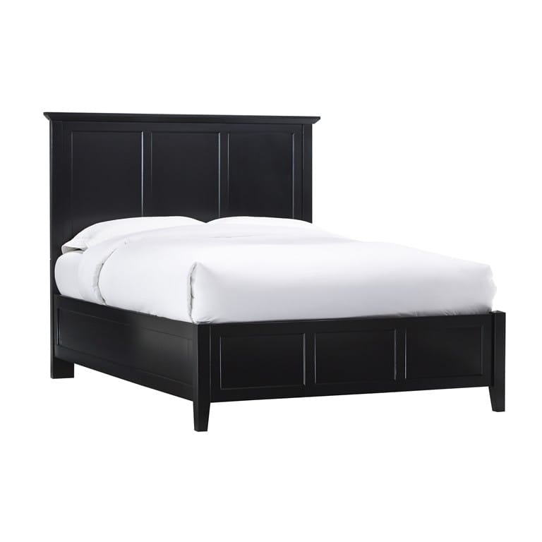Modus Bedroom Paragon Wood Panel Bed In Black 4N02L4