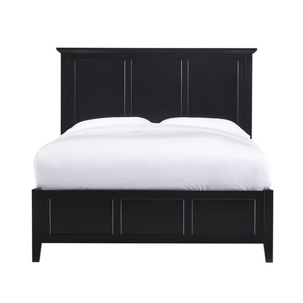 Modus Bedroom Paragon Wood Panel Bed In Black 4N02L4