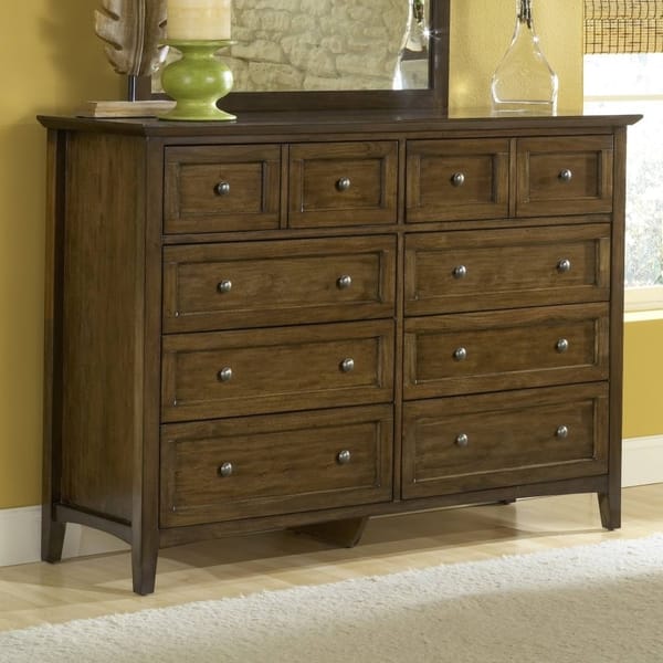 Modus Bedroom Paragon Eight Drawer Dresser In Truffle 4N3582