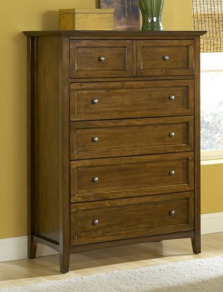 Modus Bedroom Paragon Five Drawer Chest In Truffle 4N3584