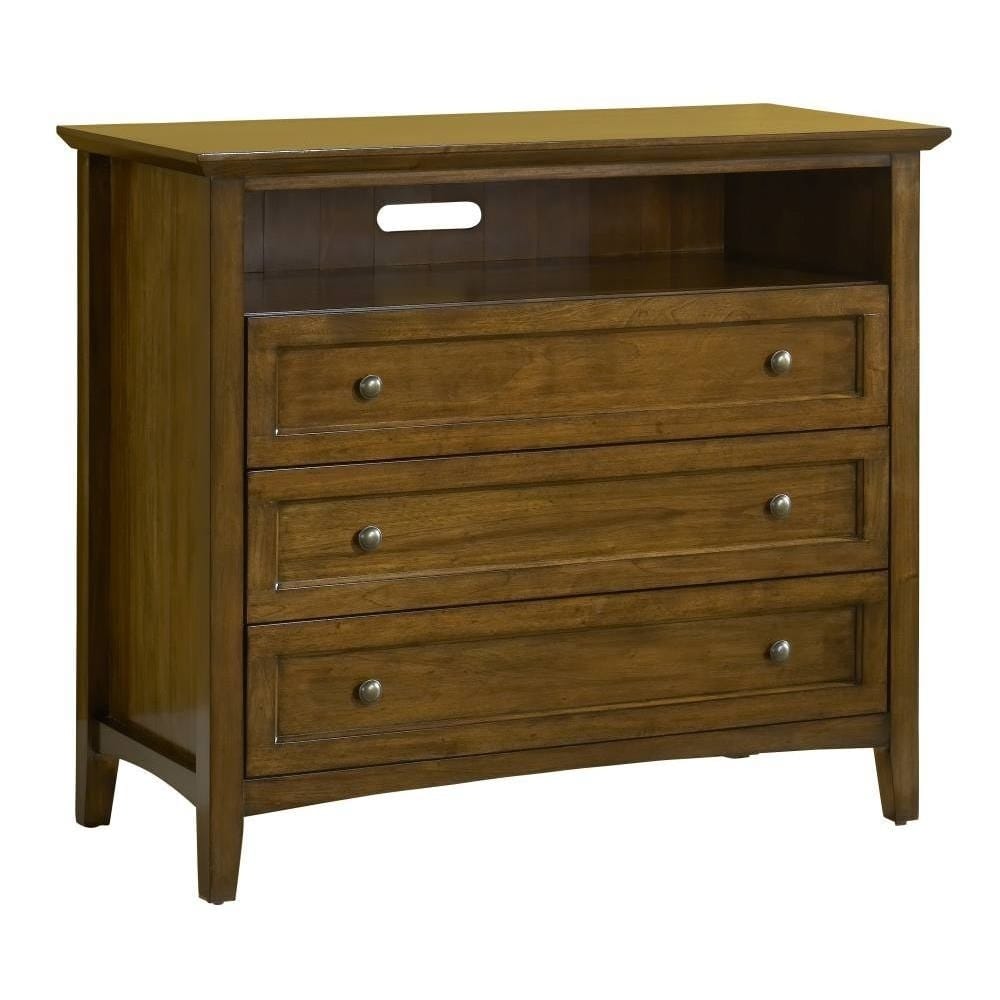 Modus Bedroom Paragon Three Drawer Media Chest In Truffle 4N3589