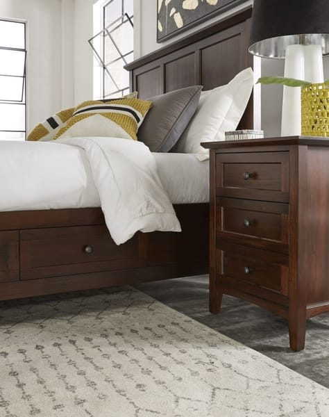 Modus Bedroom Paragon Four Drawer Wood Storage Bed In Truffle 4N35D6