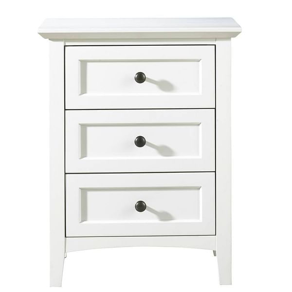 Modus Bedroom Paragon Three-Drawer Nightstand In Black 4N0281