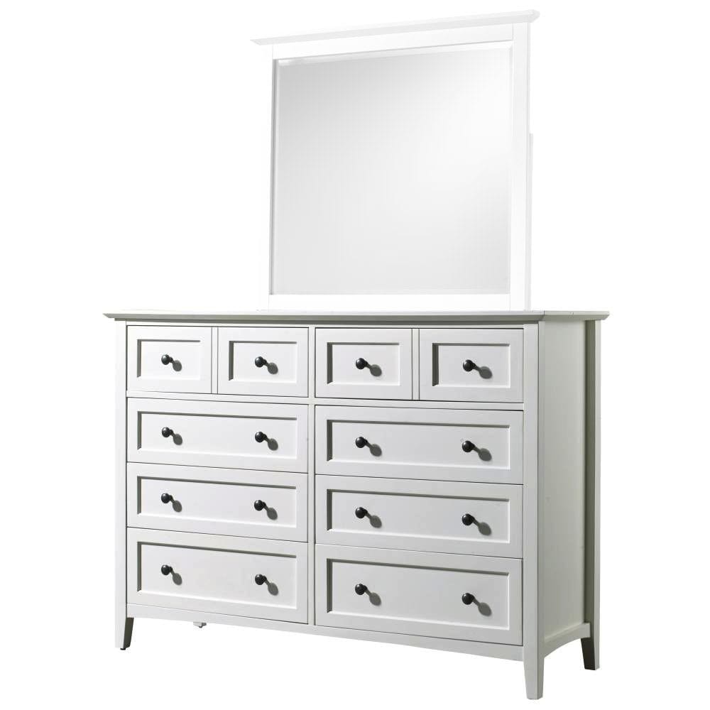 Modus Bedroom Paragon Eight Drawer Dresser In White 4NA482