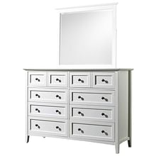 Modus Bedroom Paragon Eight Drawer Dresser In White 4NA482