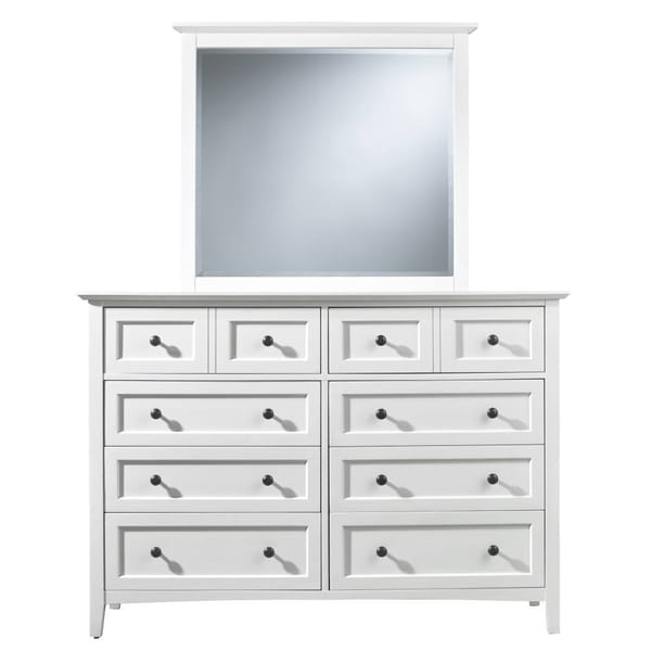 Modus Bedroom Paragon Eight Drawer Dresser In White 4NA482