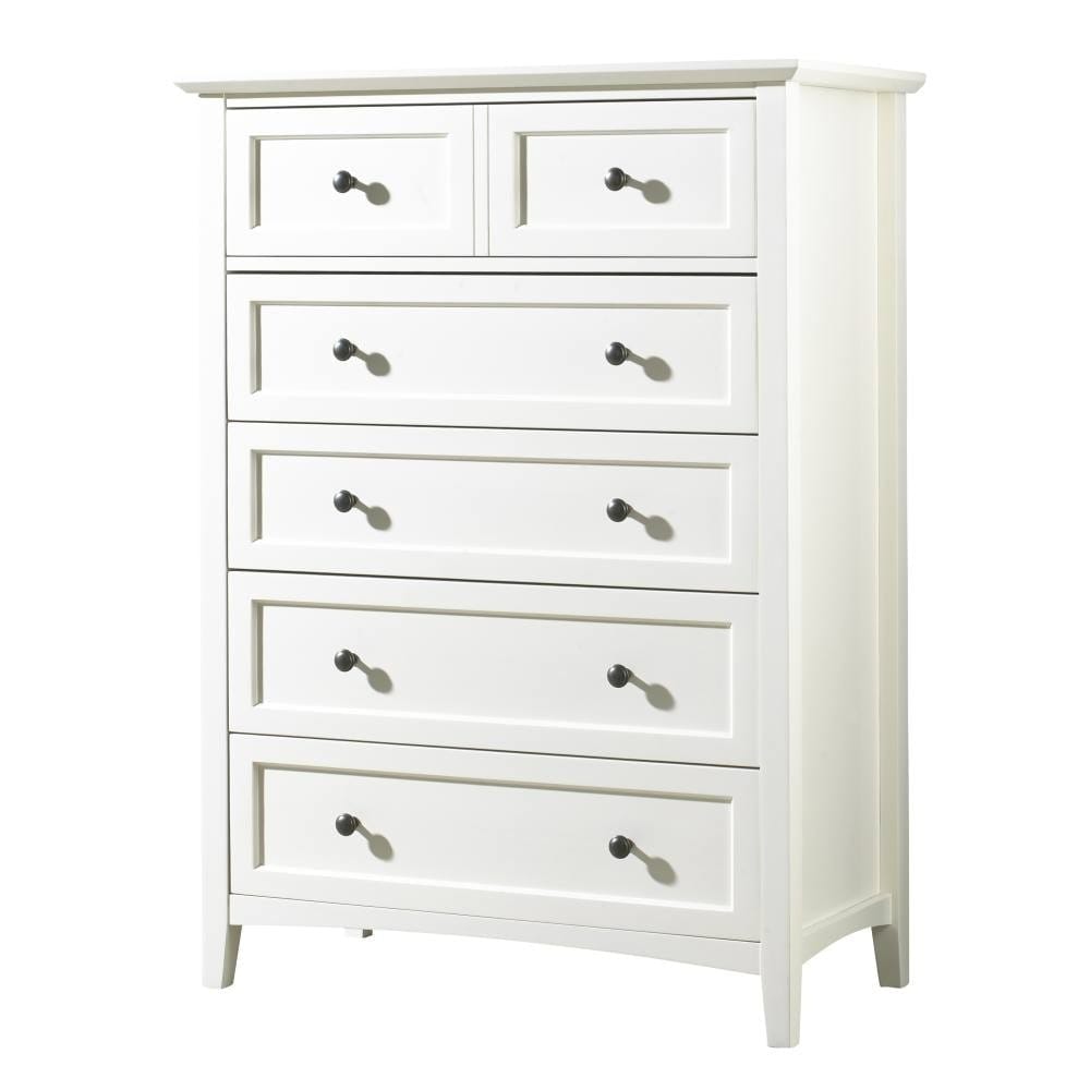 Modus Bedroom Paragon Five Drawer Chest In White 4NA484