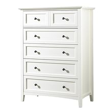 Modus Bedroom Paragon Five Drawer Chest In White 4NA484