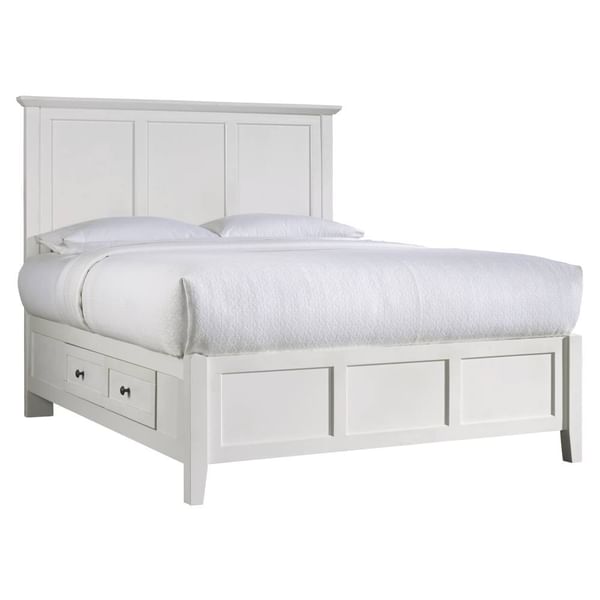 Modus Bedroom Paragon Four Drawer Wood Storage Bed In Black 4N02D4