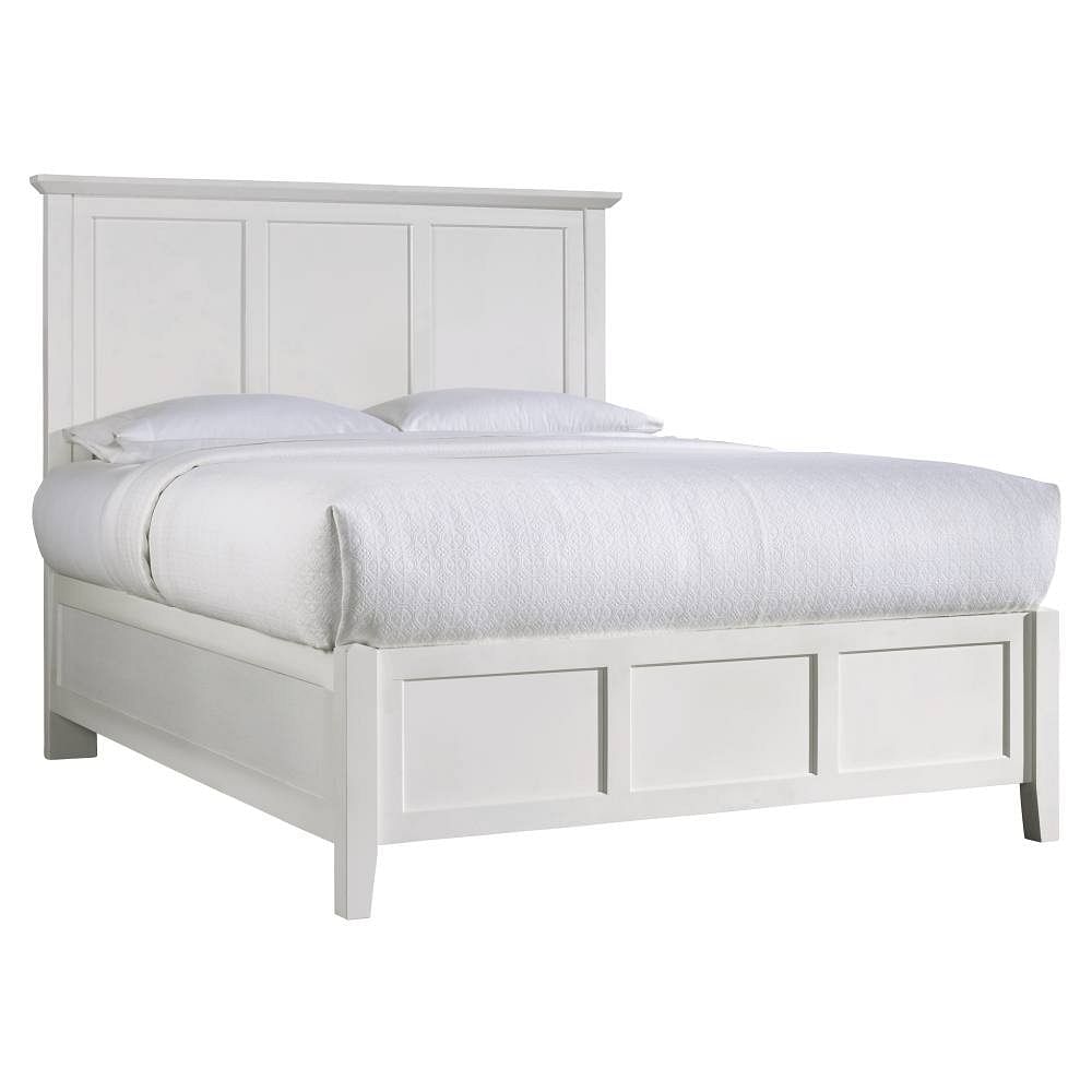 Bedroom Panel/Wall Beds Modus Bedroom Paragon Wood Panel Bed In White ...