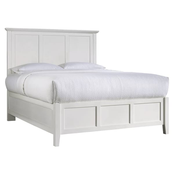 Modus Bedroom Paragon Wood Panel Bed In White 4NA4L4