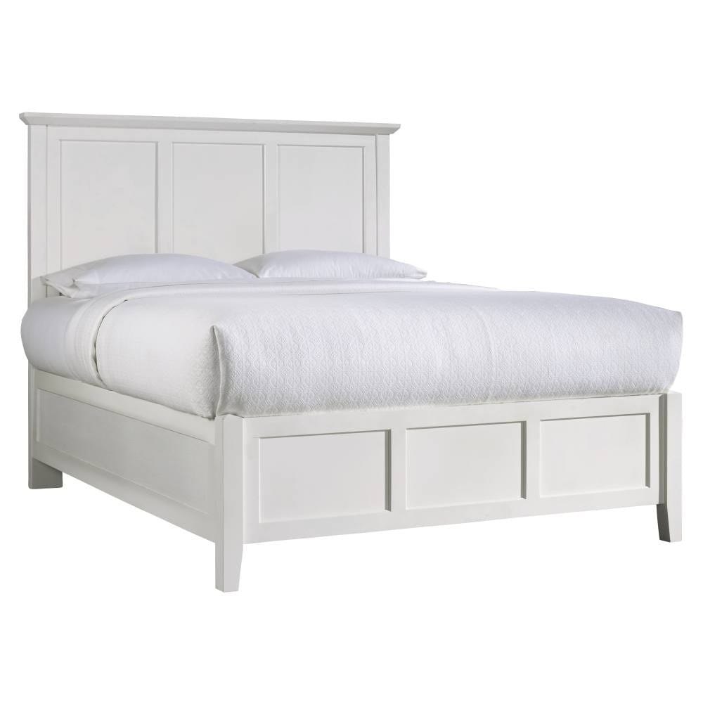 Modus Bedroom Paragon Wood Panel Bed In White 4NA4L4