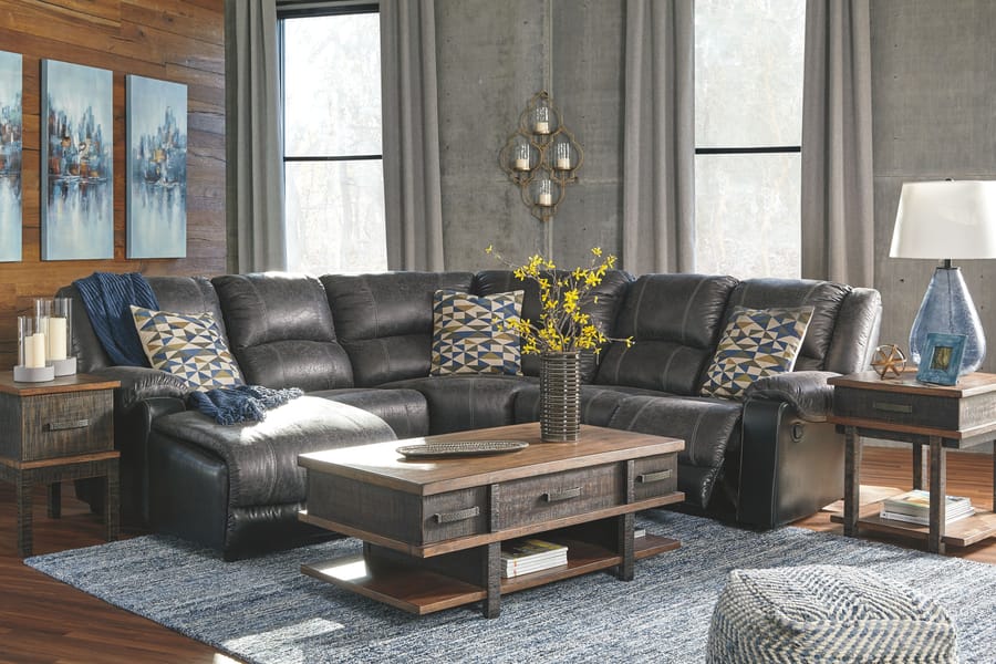 Ashley Living Room Stanah Chairside End Table with USB Ports and Outlets T892-7