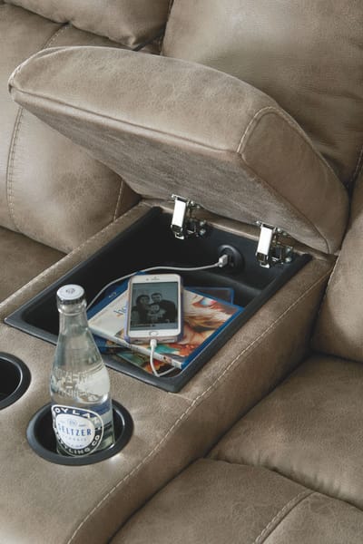 Signature Design by Ashley Dunwell Power Reclining Loveseat with Console 5160218 - Portland, OR | Key Home Furnishings