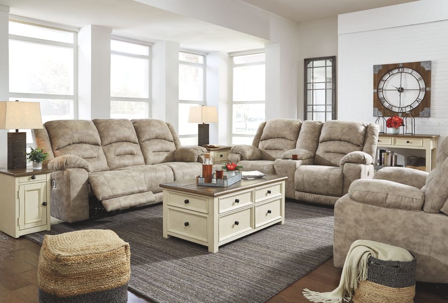 Ashley Living Room Bolanburg Chairside End Table with USB Ports and Outlets T637-7