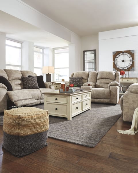 Ashley Living Room Sweed Valley Pouf A1000422