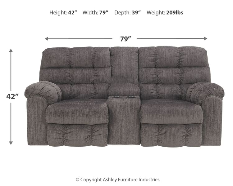 Ashley Living Room Acieona Reclining Loveseat with Console 5830094