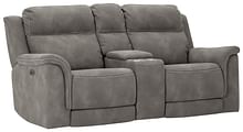Ashley Living Room Next-Gen DuraPella Power Reclining Loveseat with Console 5930118